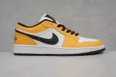 jordan baskets air 1 low femme homme lakers gold orange